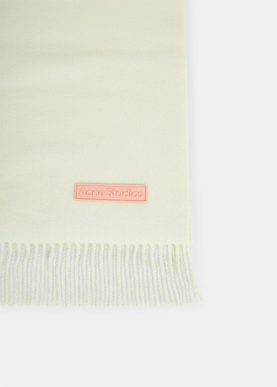 Acne Studios Pale Green Vesta Scarf outlook