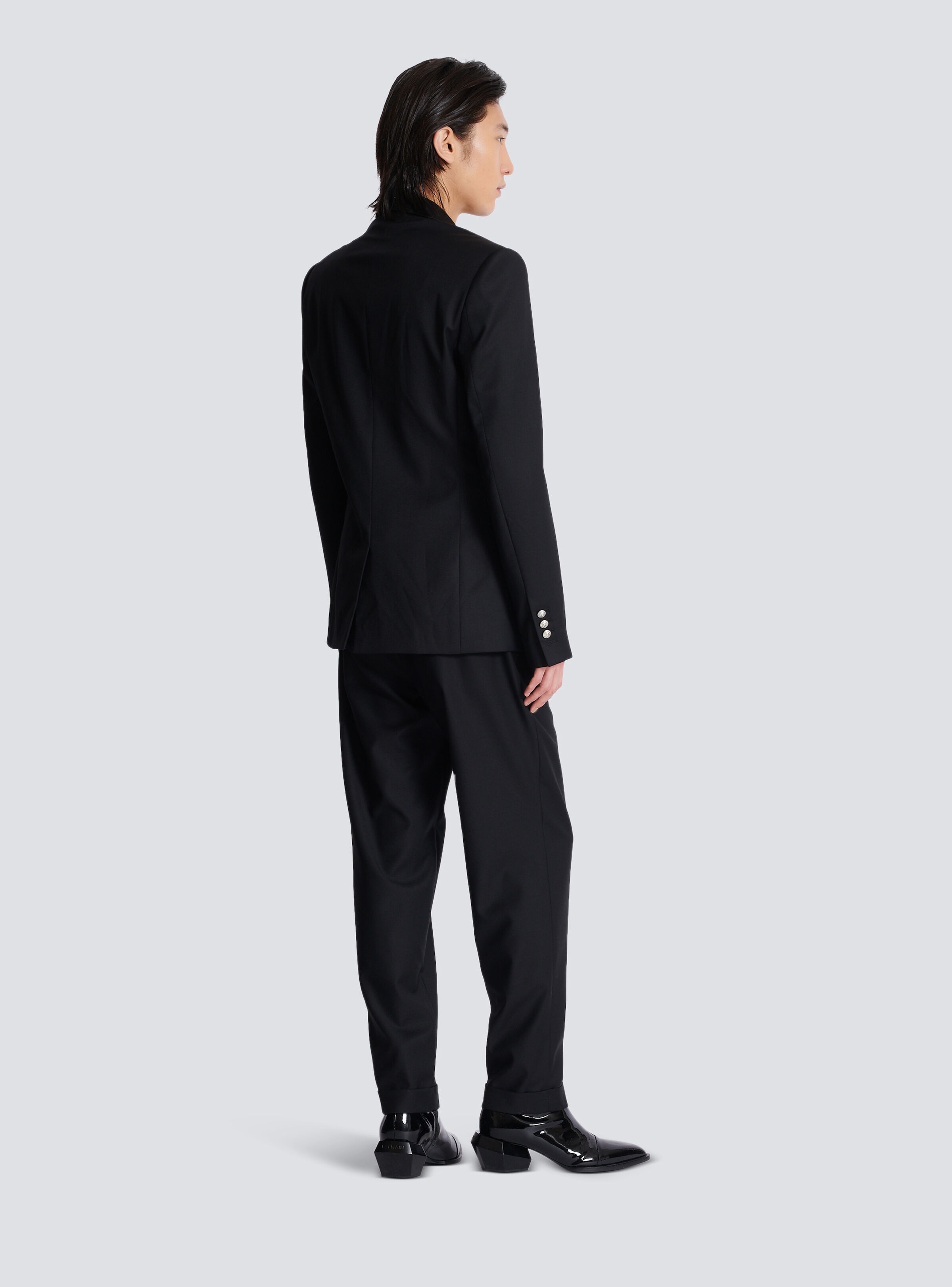 2-button wool jacket - 4
