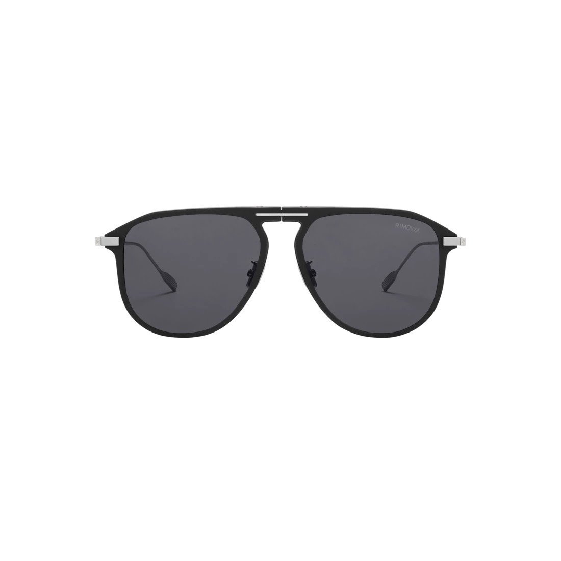 Eyewear Pilot Foldable Matte Black Sunglasses - 1