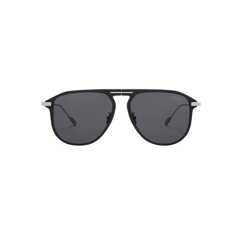 Eyewear Pilot Foldable Matte Black Sunglasses 1