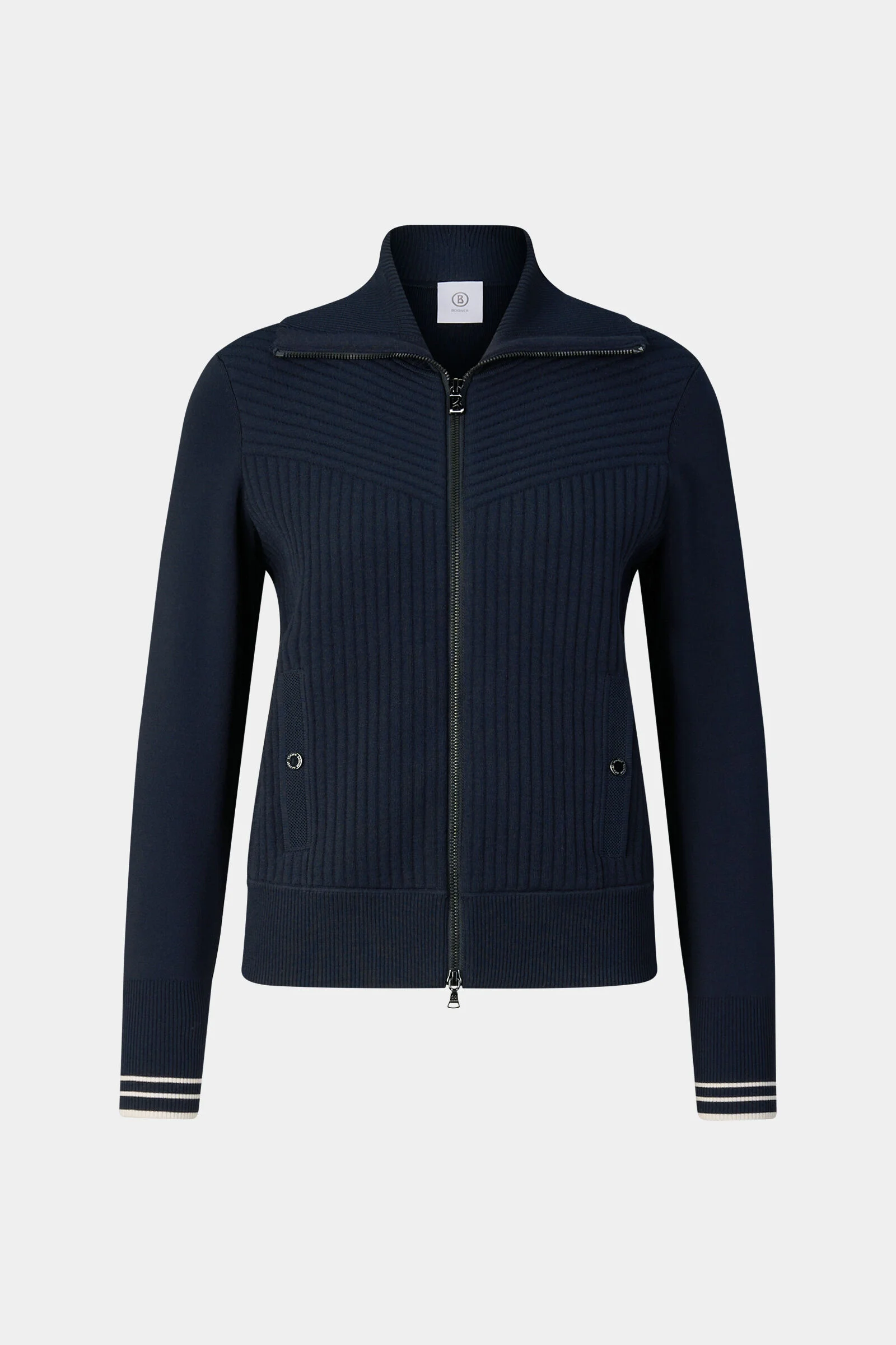 Jana knit jacket in Navy blue - 1