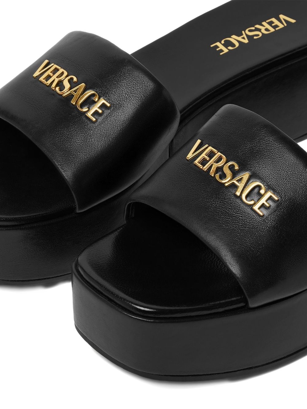 55 mm Logo platform mules - 4