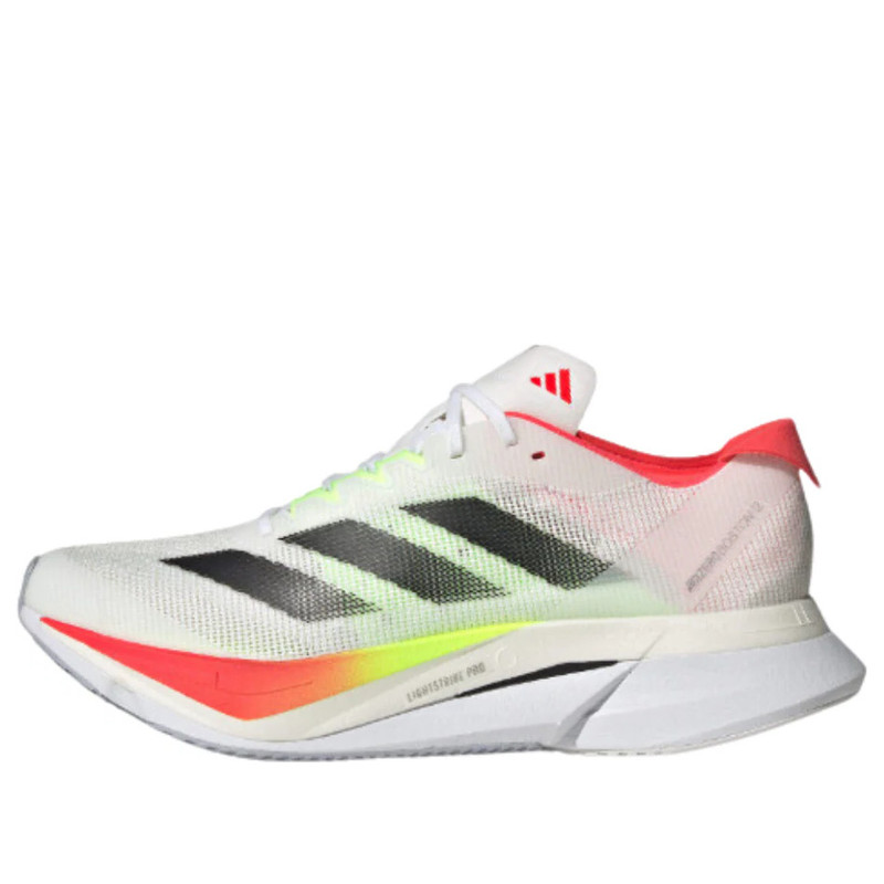 adidas Adizero Boston 12 'White Core Black Lucid Red' JQ2552 - 1