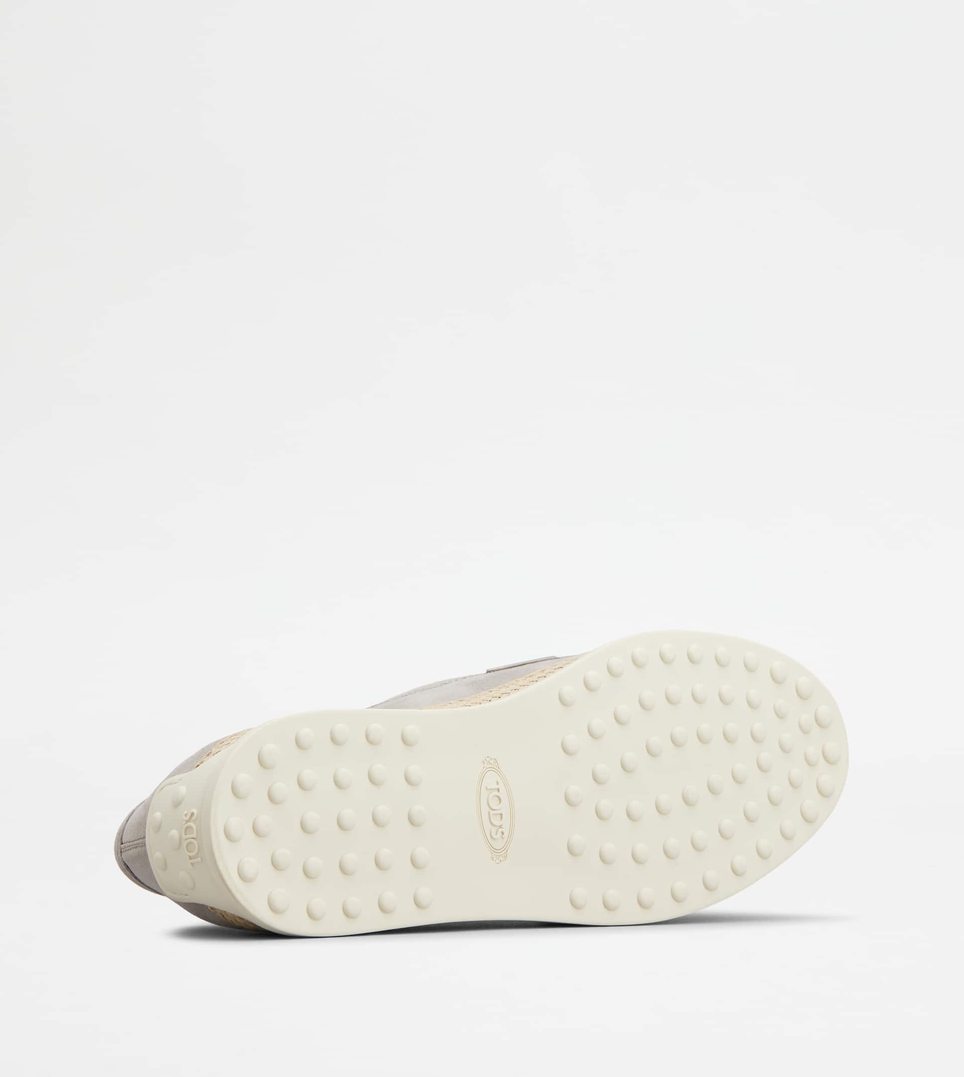LOAFERS IN SUEDE - GREY - 5