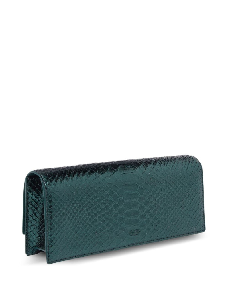 MALONE SOULIERS Viven crocodile-embossed clutch outlook