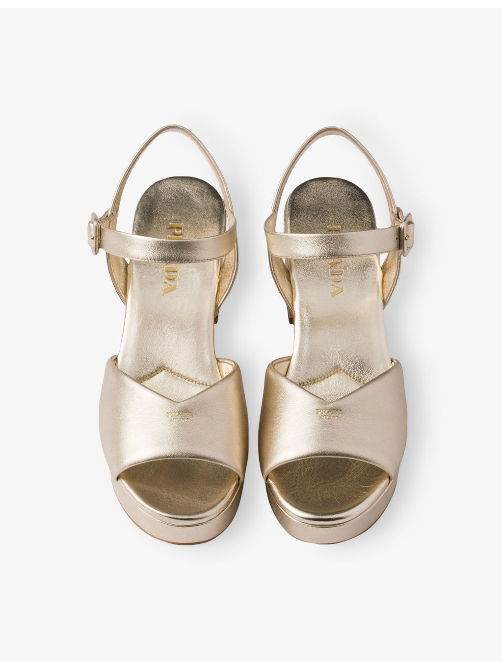 Padded Logo-Print Nappa Leather Sandals - 2