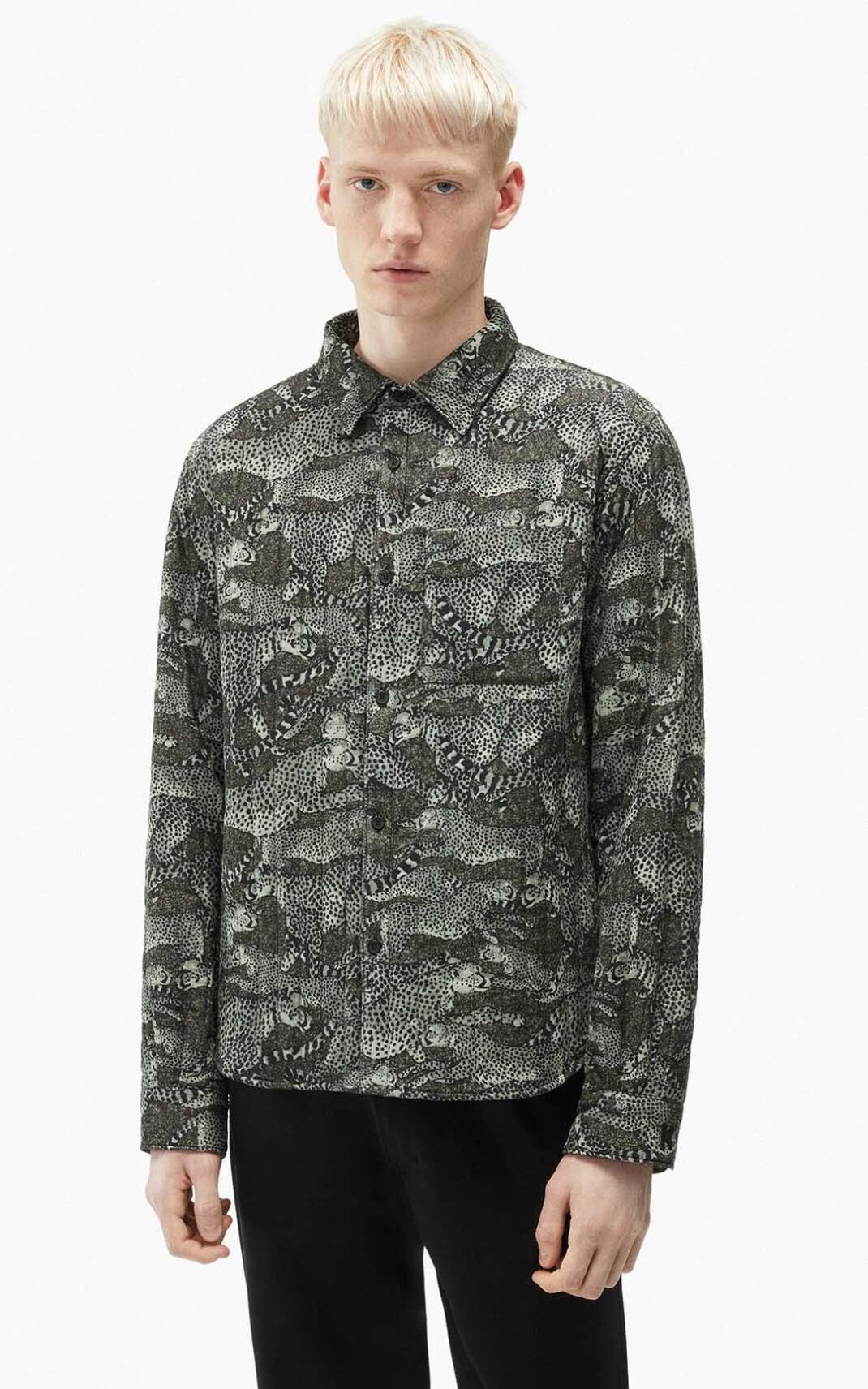 'Archive Leopard' quilted shirt - 2