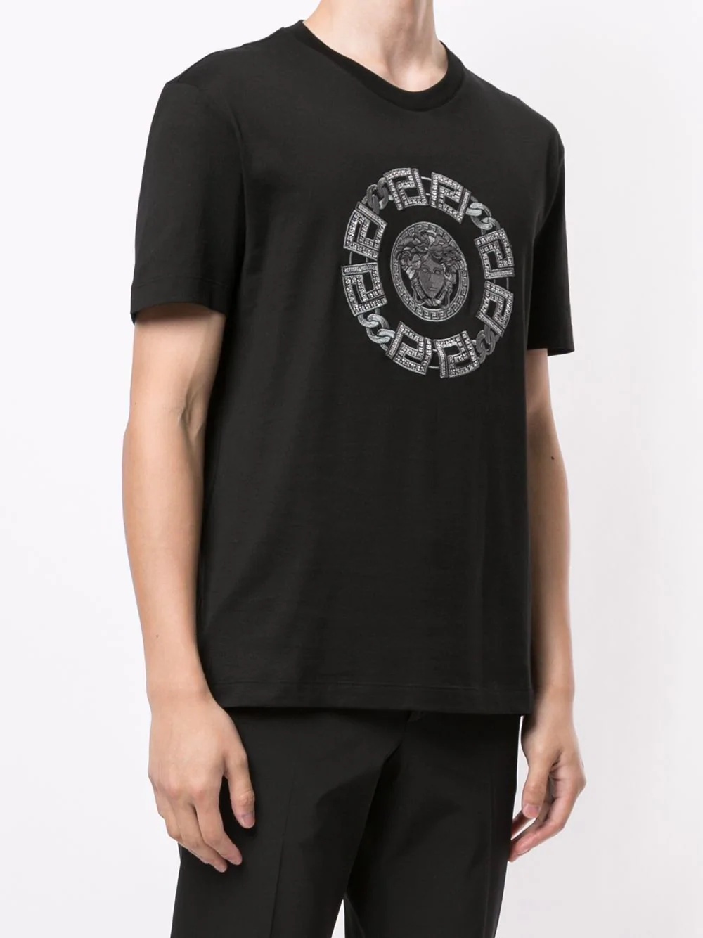 Medusa embroidered T-shirt - 3