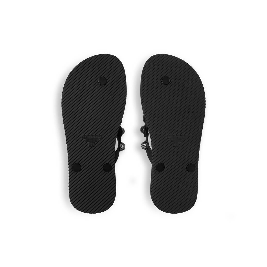 Women's Cagole Thong Sandal in Black - 7