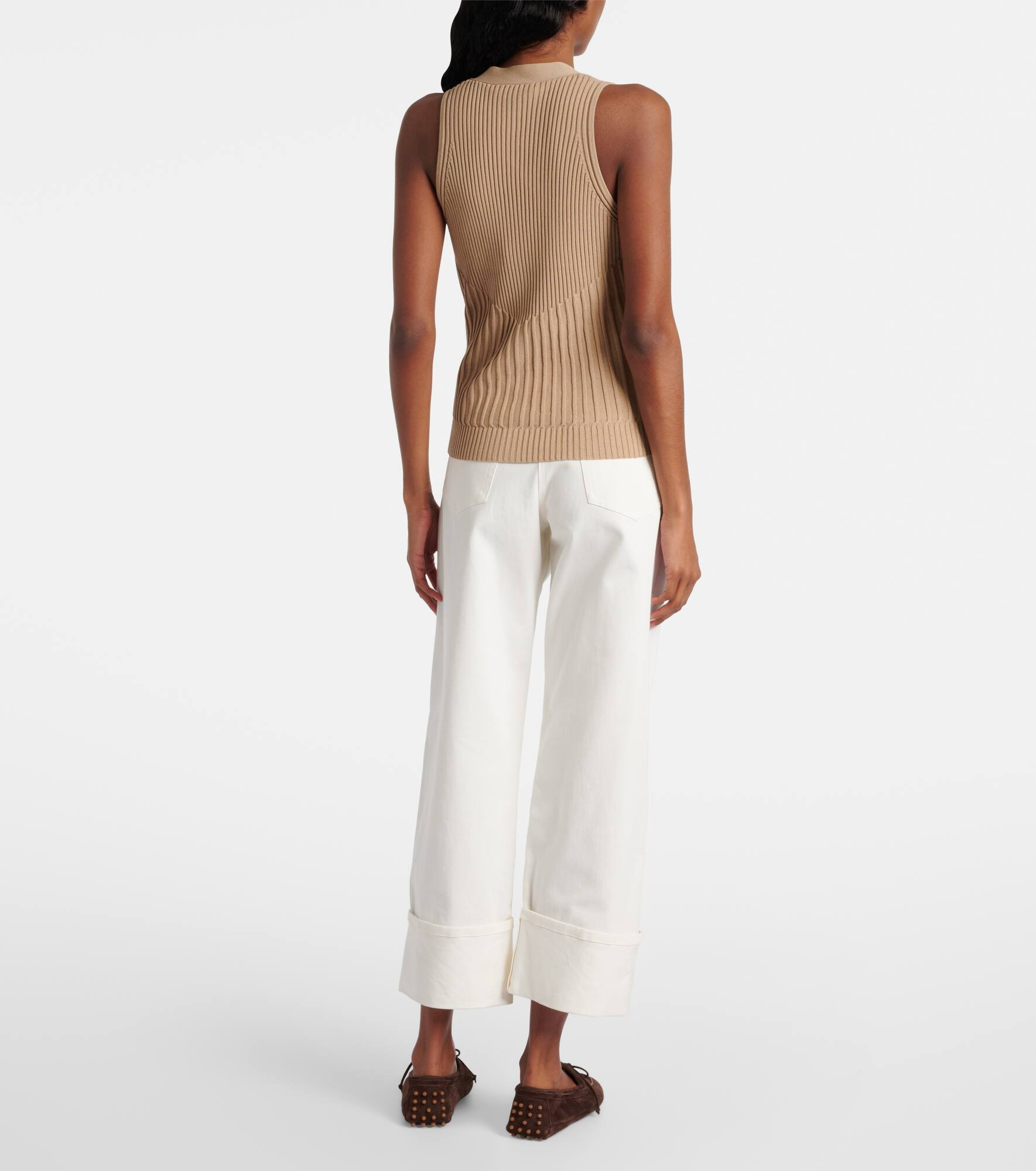 Bimba cotton-blend crêpe vest - 3