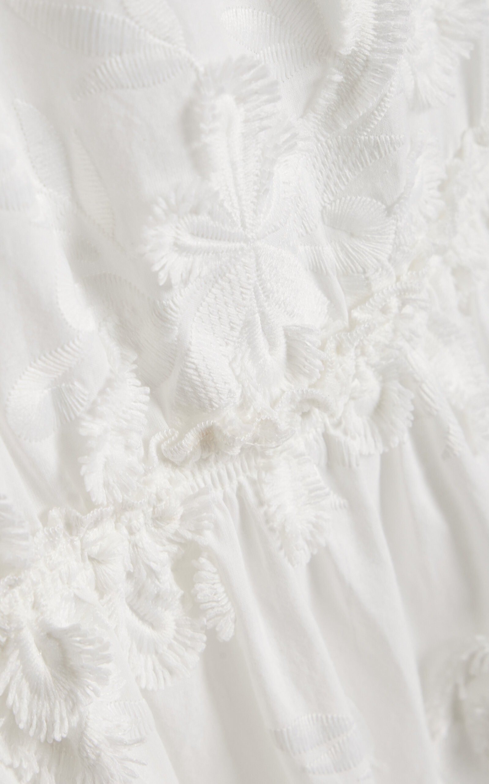Jewell Embroidered Organic Cotton Maxi Dress white - 5