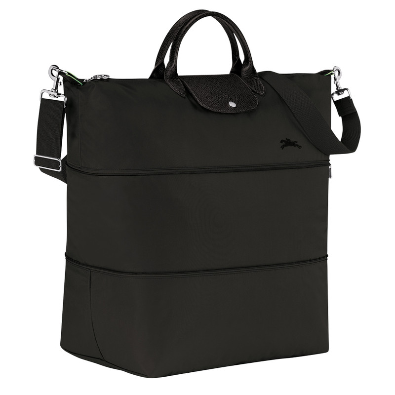 Le Pliage Green Travel bag expandable Black - Recycled canvas 3