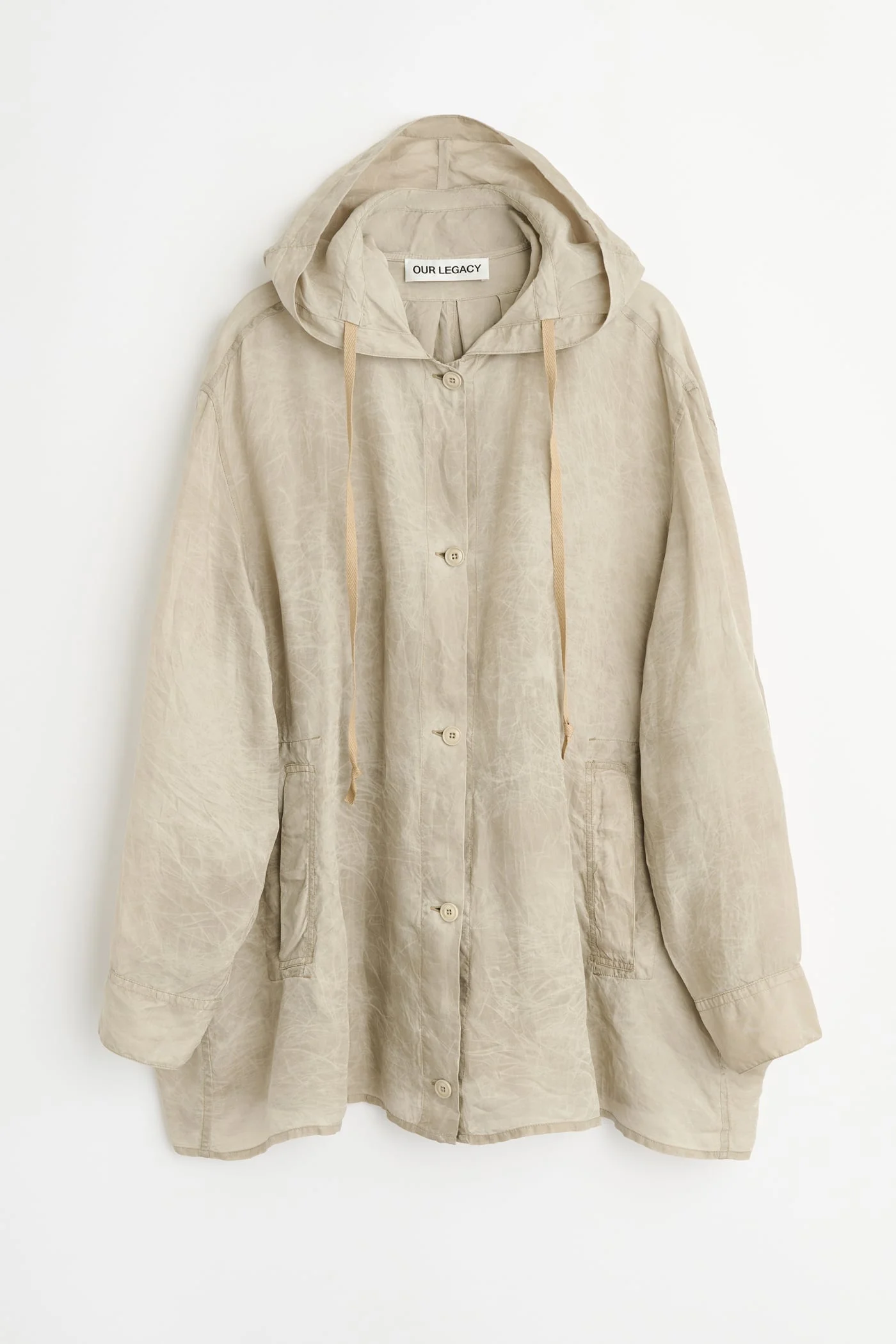 Rover Shirt Ghost Grey Wax Dipped Cupro - 1