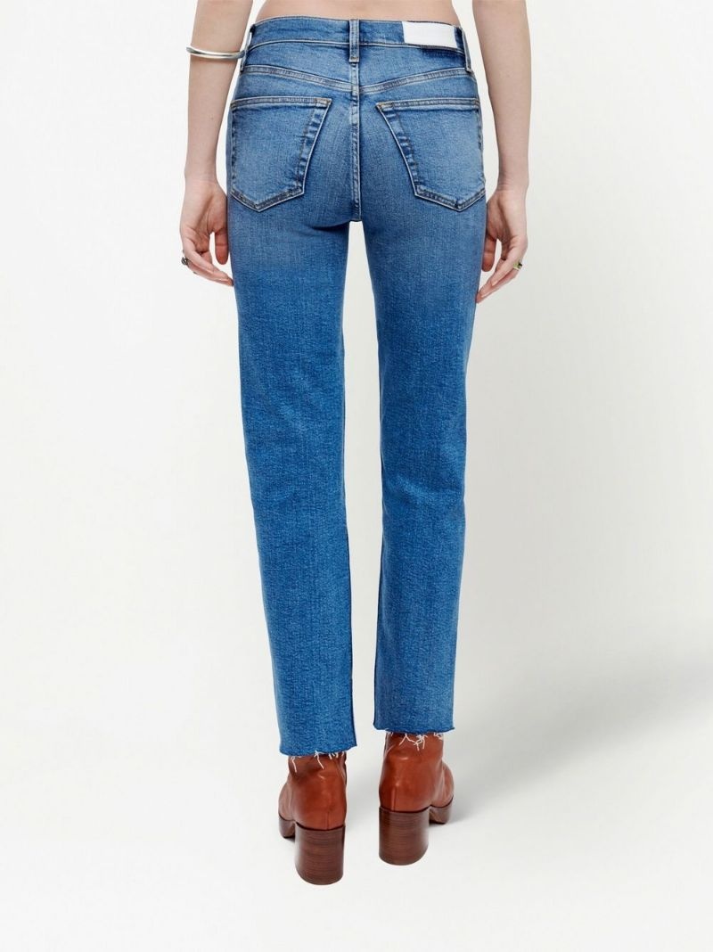 high-rise cropped jeans - 4