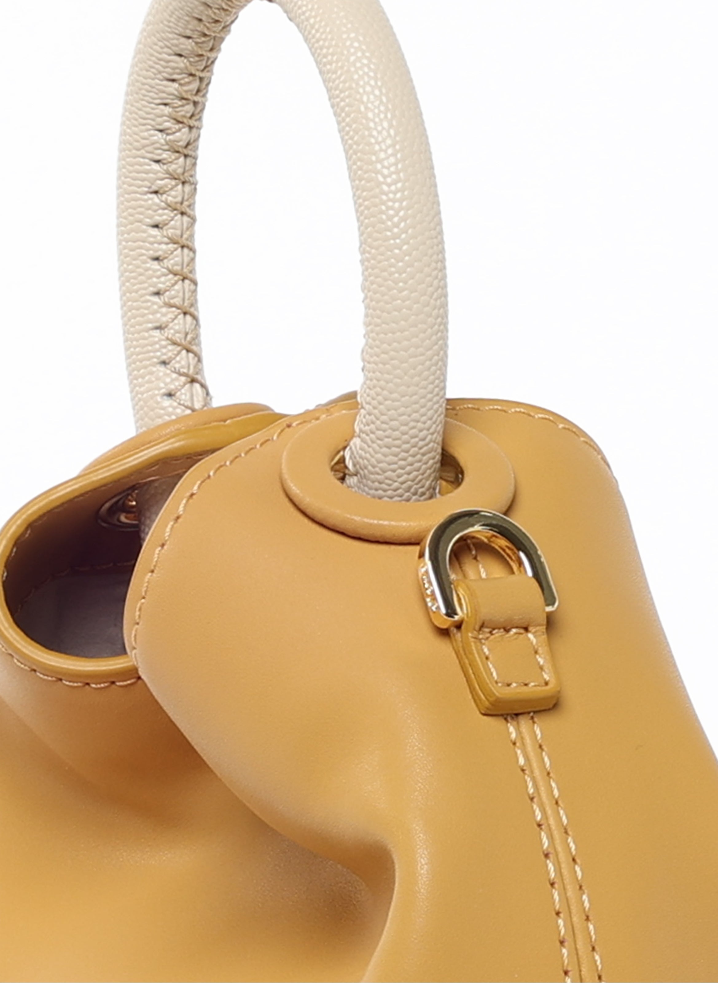 Madeleine Leather Mustard/Caviar Beige - 4