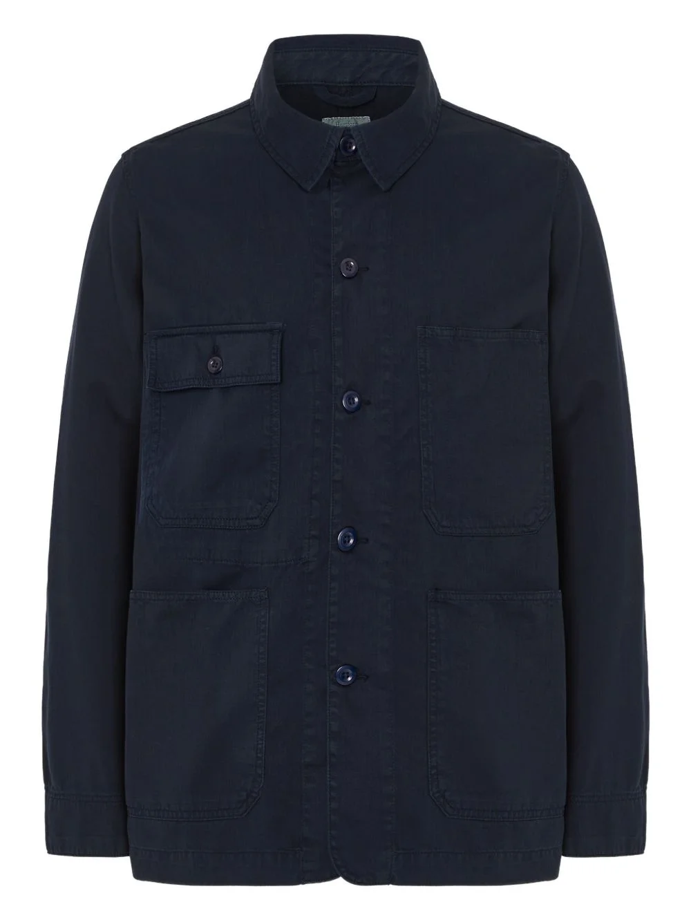 patch-pocket shirt jacket - 1