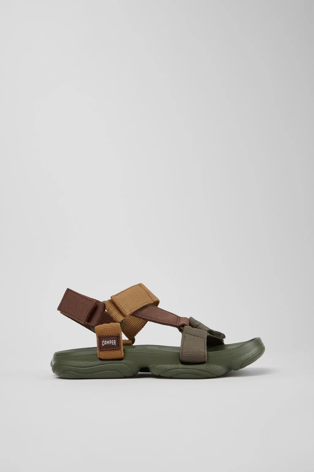 Karst Sandal Brown Textile Sandals for Women. - 1