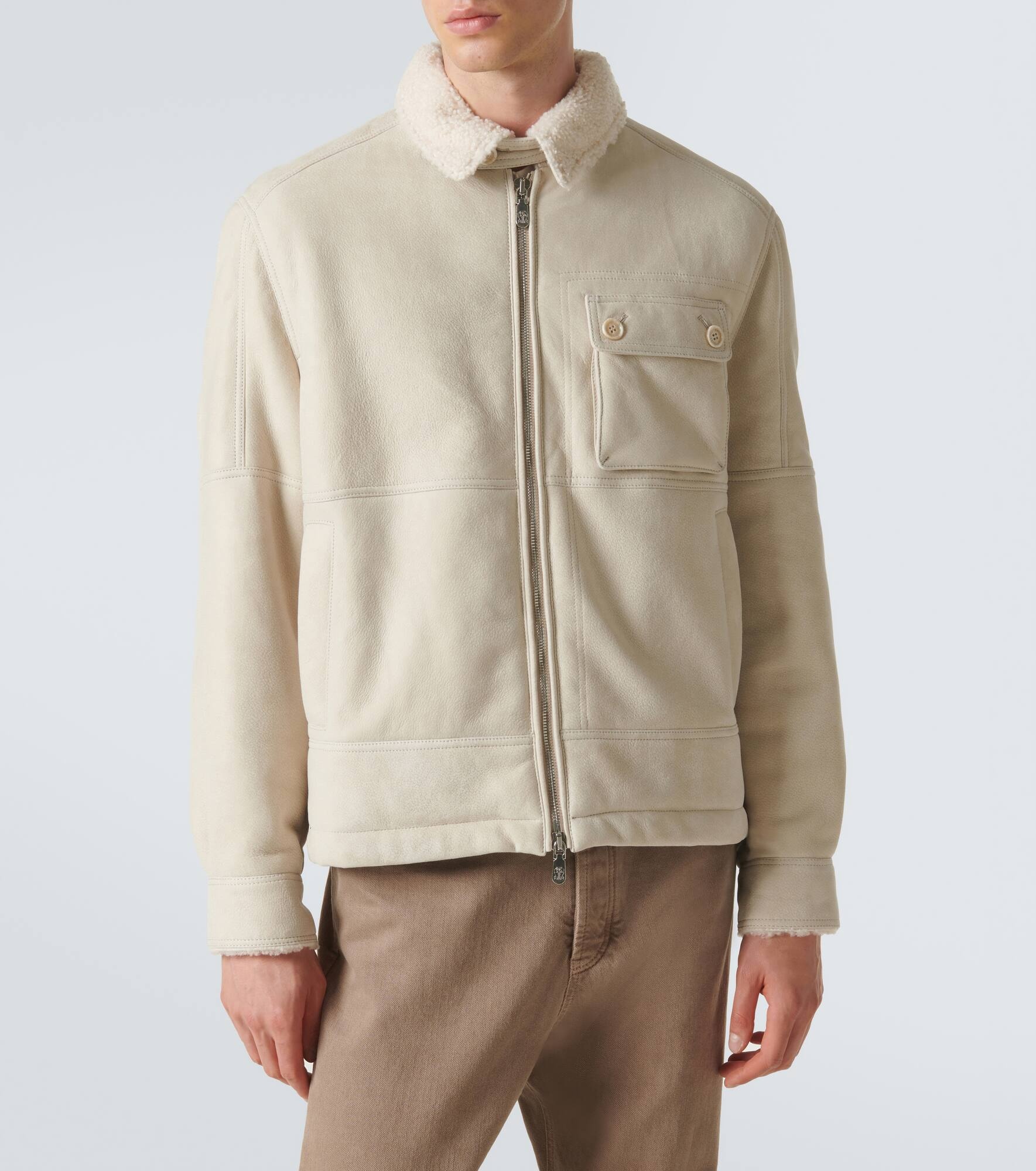 Shearling blouson - 3