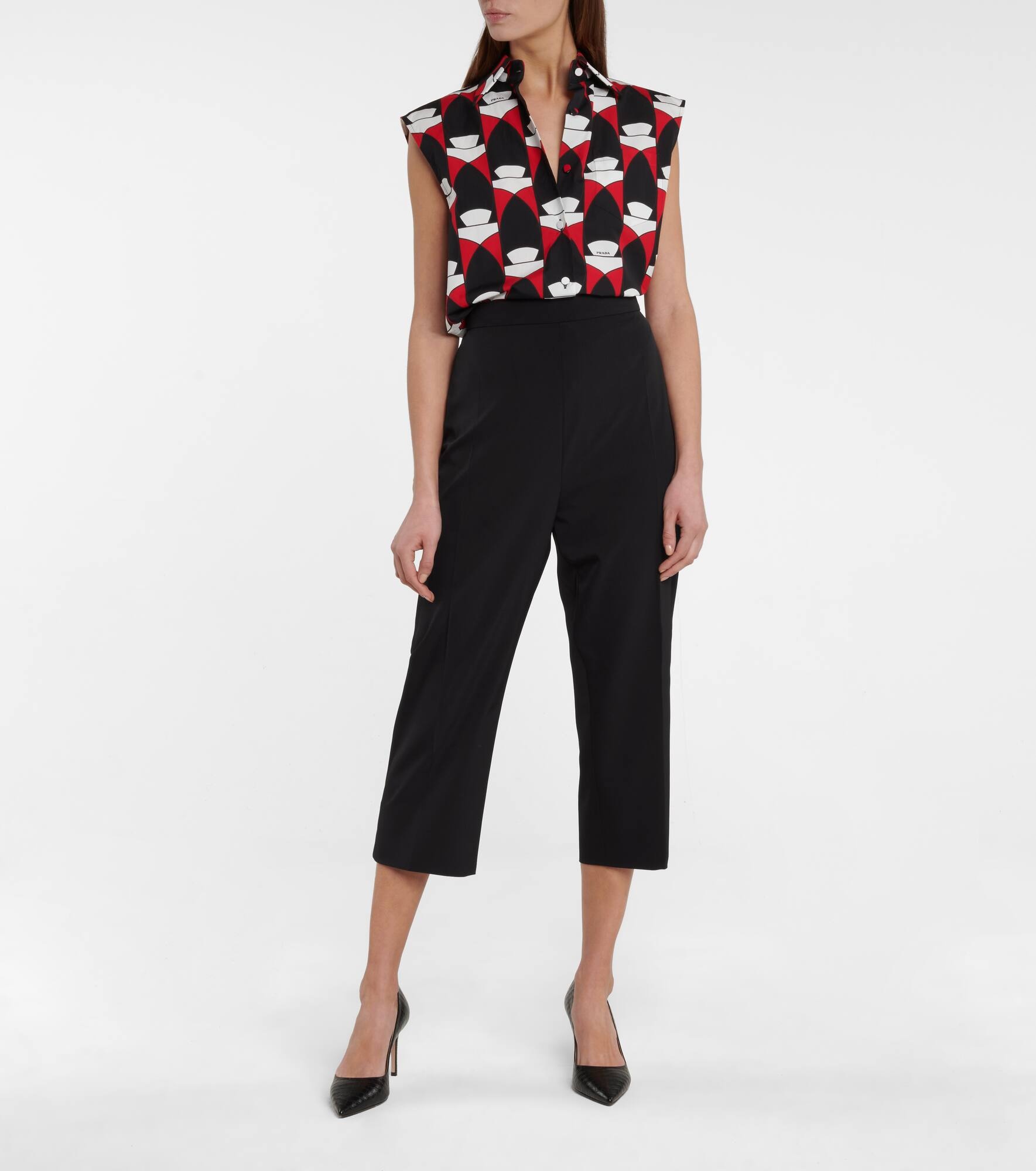 High-rise cropped pants - 2