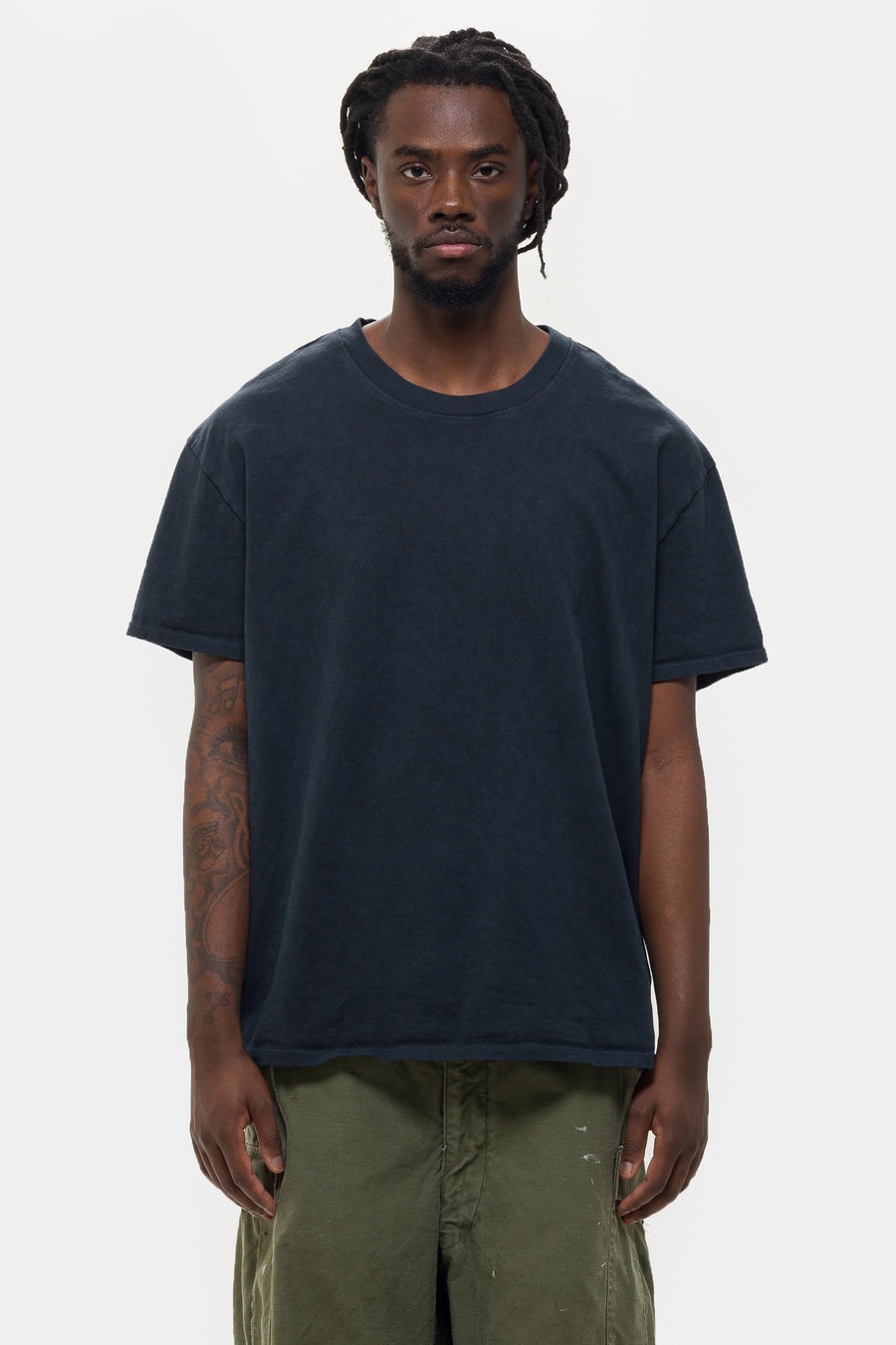 Oversized T-Shirt in Faded Black - 1