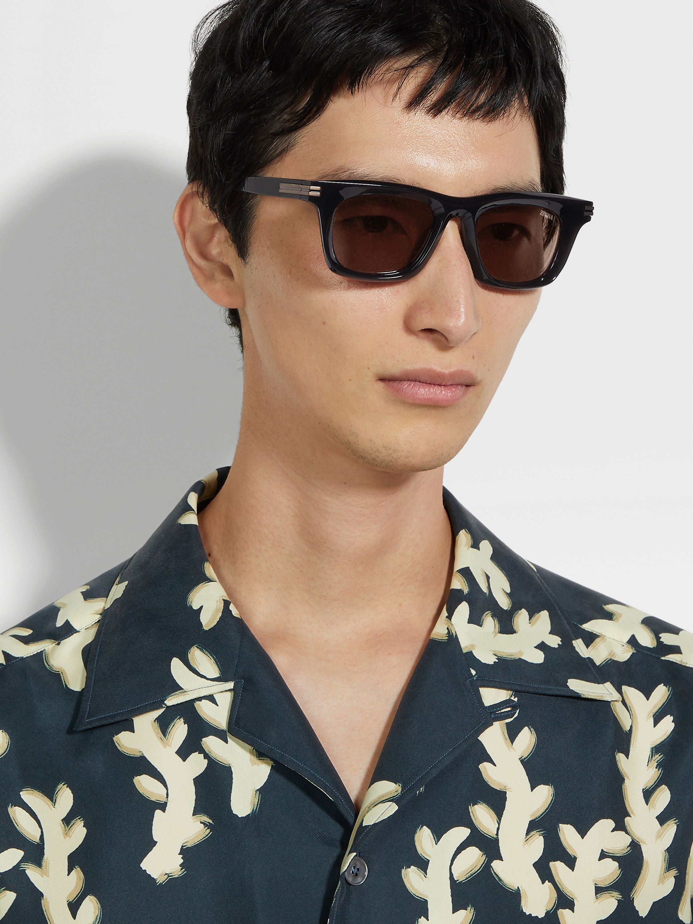 BLACK ACETATE SUNGLASSES - 4