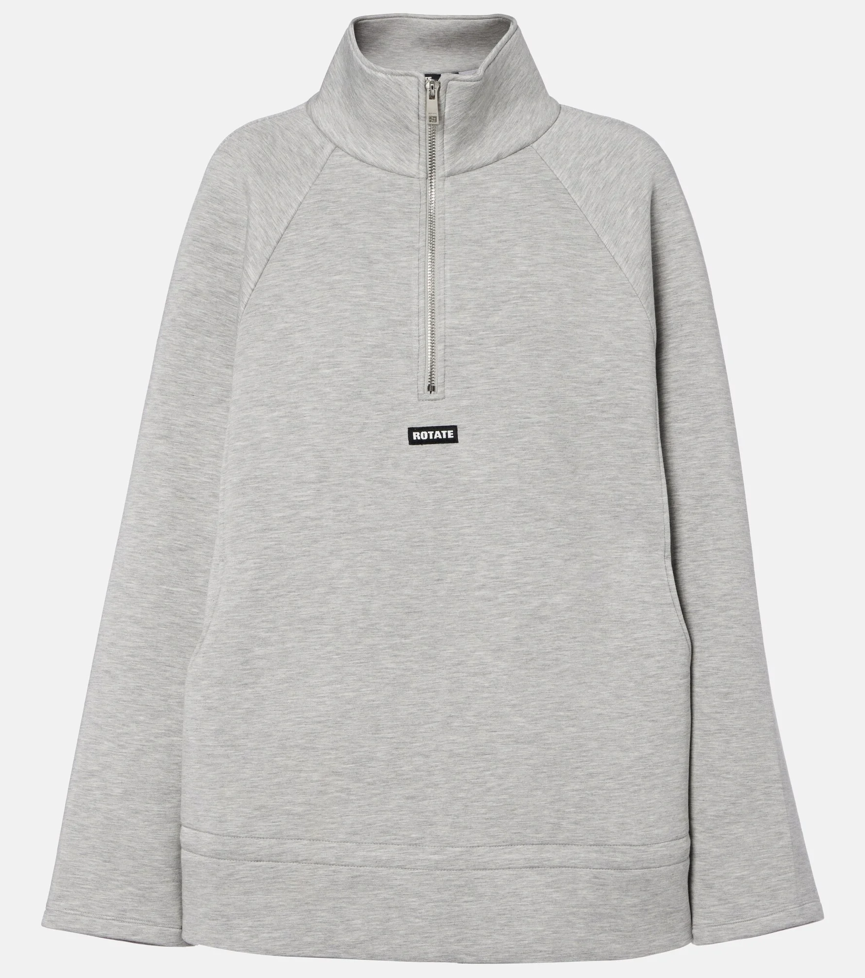 Oversized half-zip sweatshirt - 1