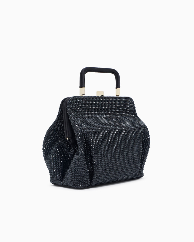 GIORGIO ARMANI SMALL SATIN AND RHINESTONE HANDBAG outlook