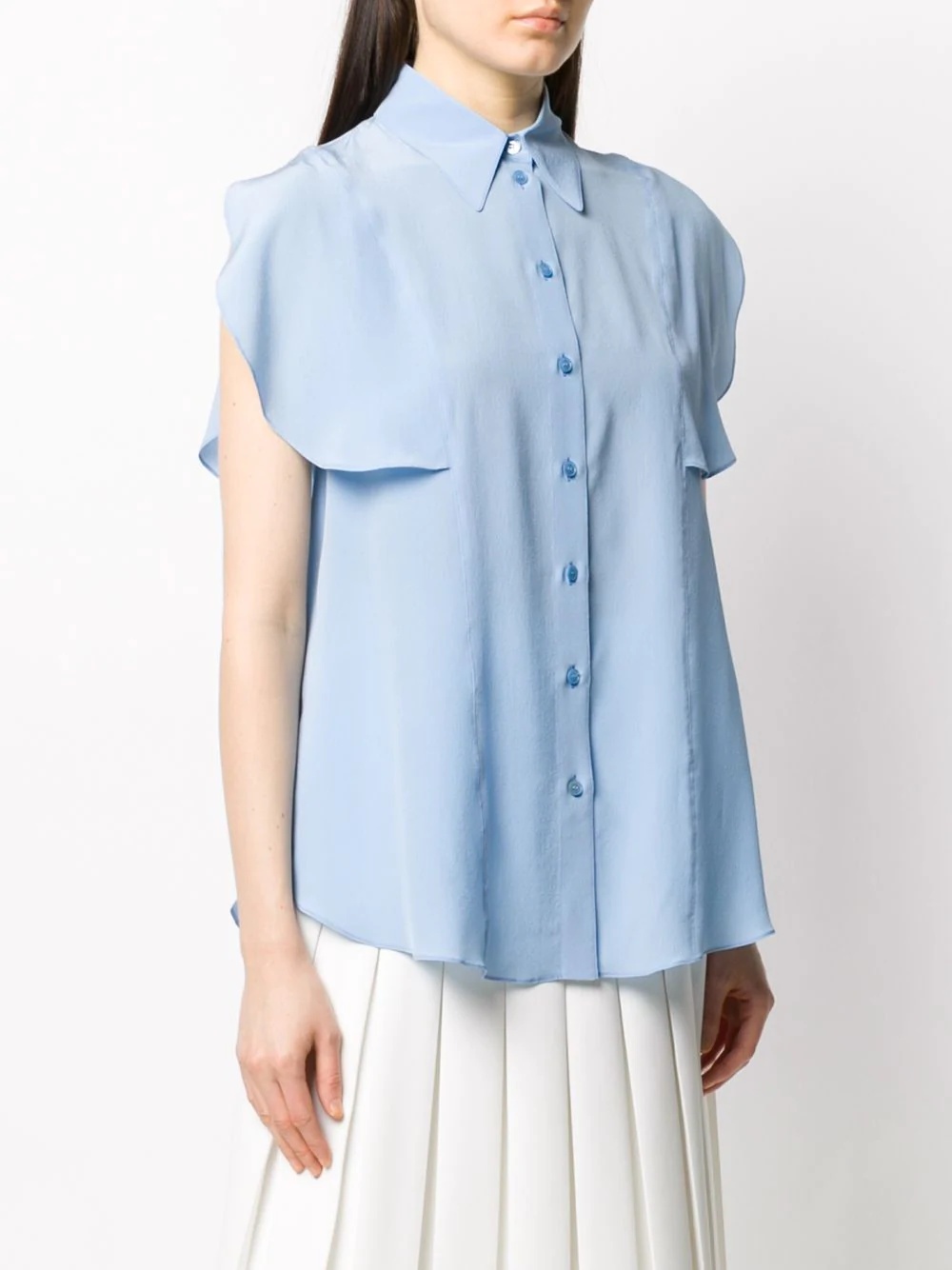 ruffled detail shirt - 3