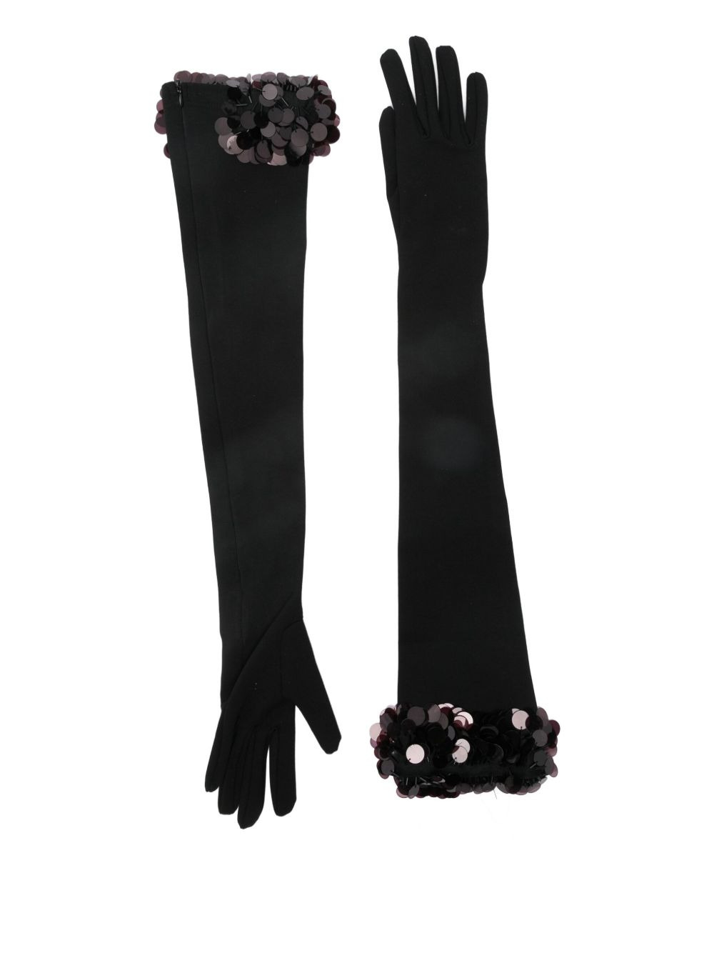 Payette sequin-embellished long gloves - 2