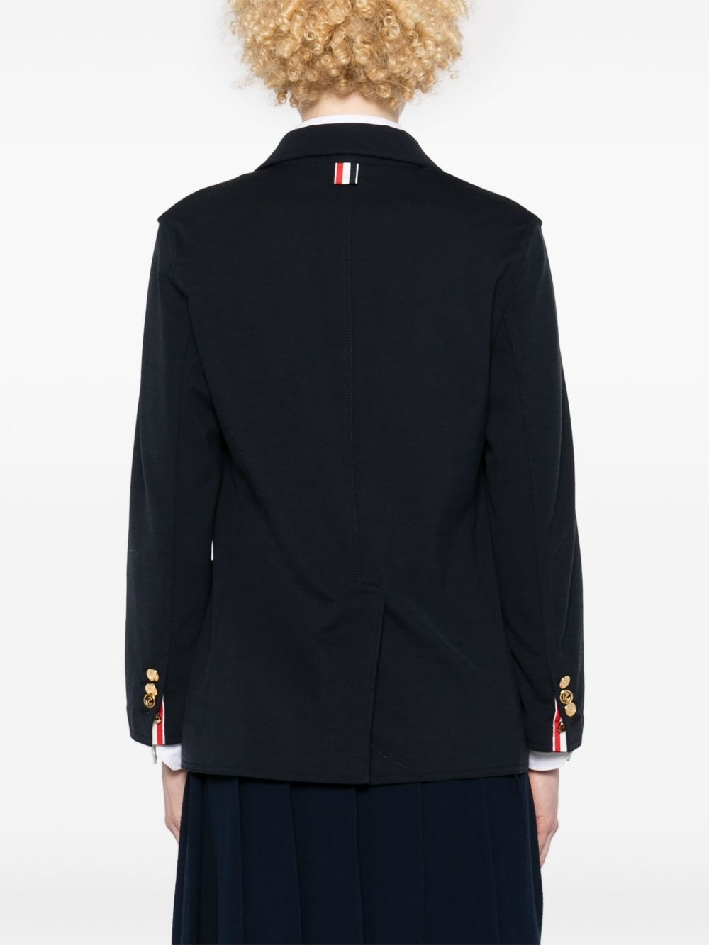 wool single-breasted blazer - 4
