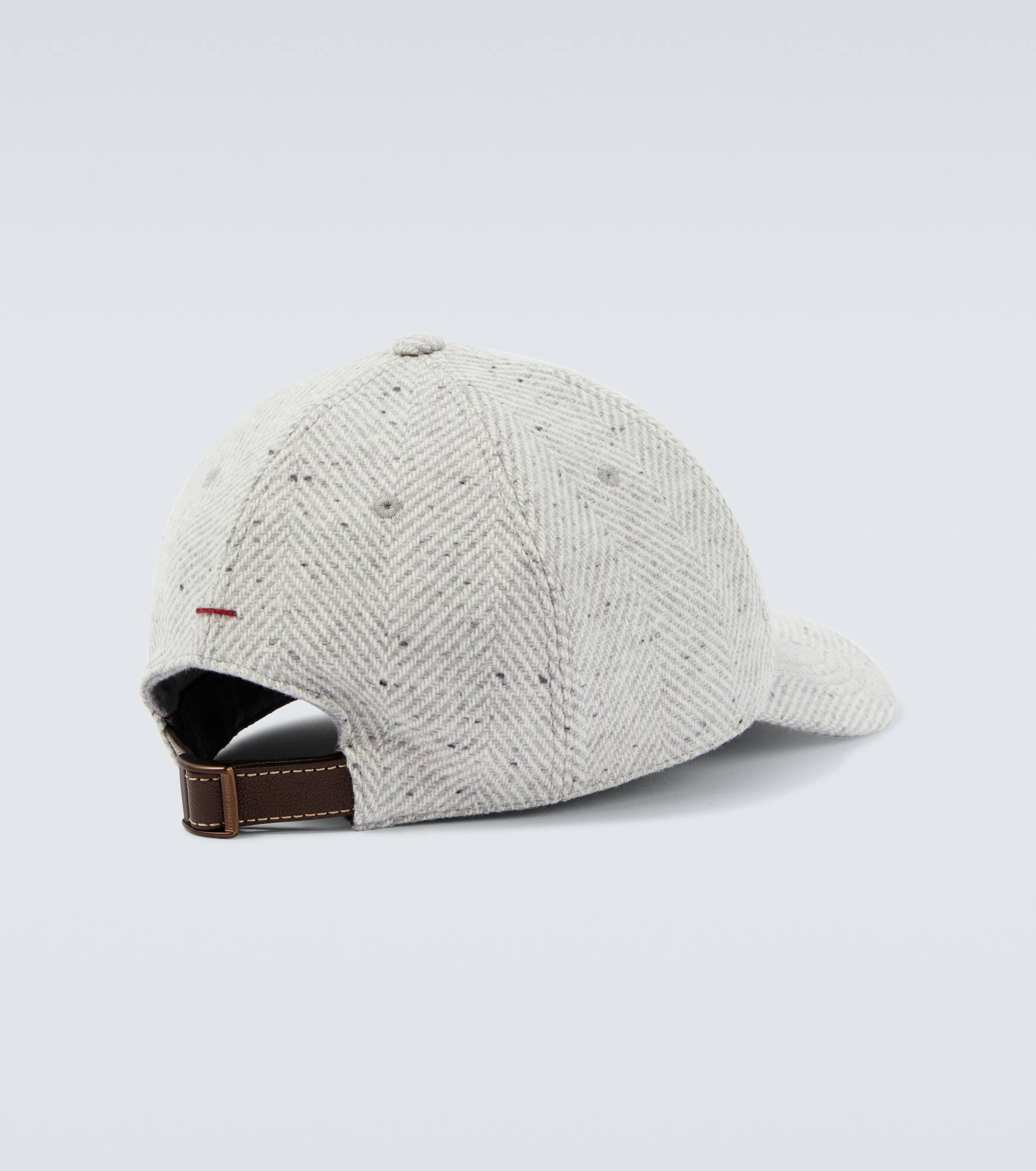 Logo wool and cashmere baseball cap - 2