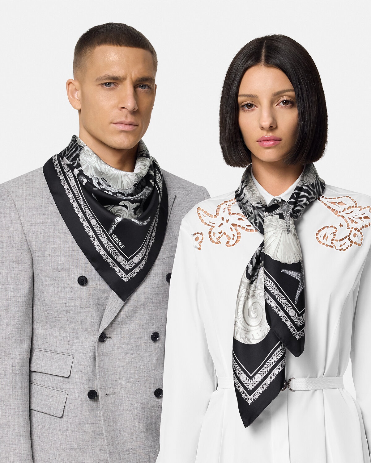 Barocco Sea Silk Foulard 35" - 3