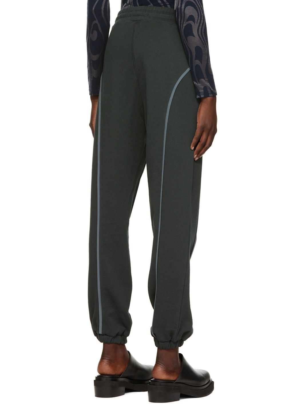 Gray Paneled Lounge Pants - 3