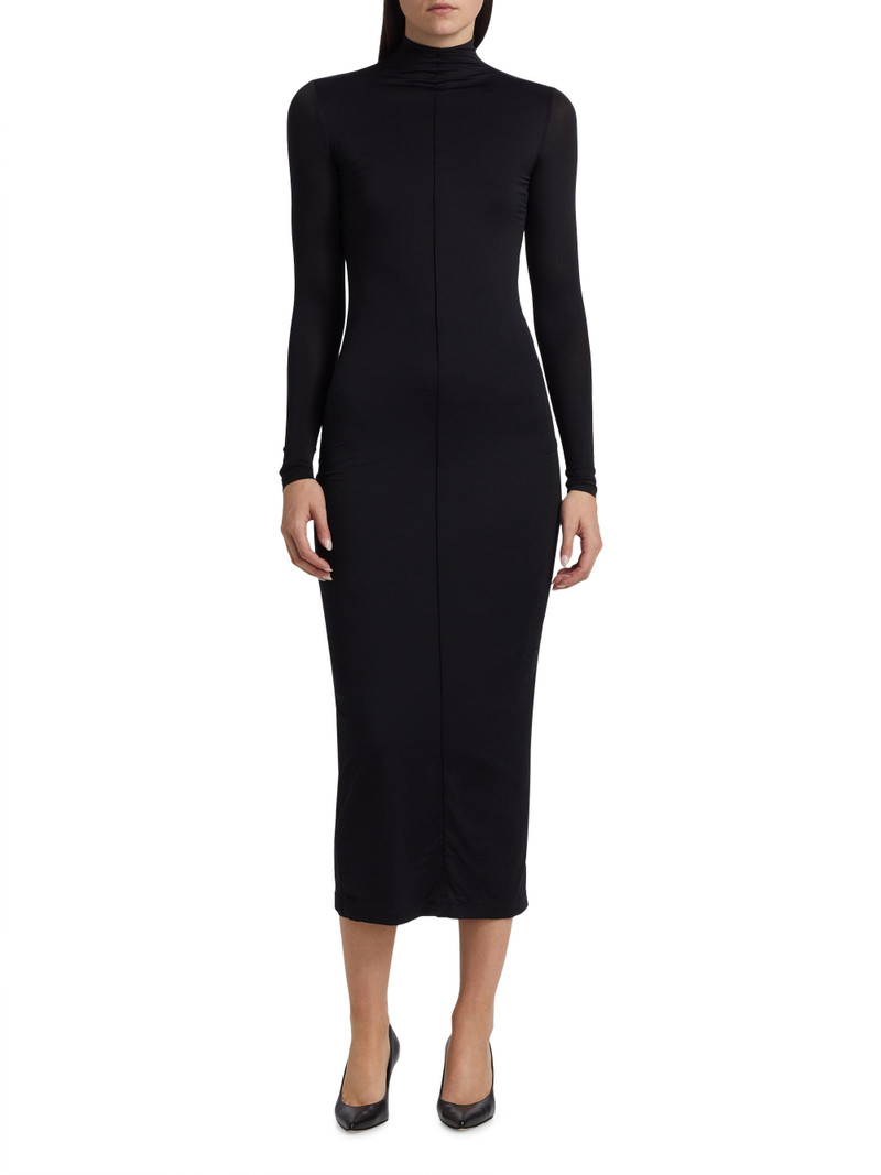 Women's RHW Mock-Turtleneck Maxi Dress - Black 3