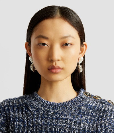 Erdem CRYSTAL HOOP DROP EARRING outlook