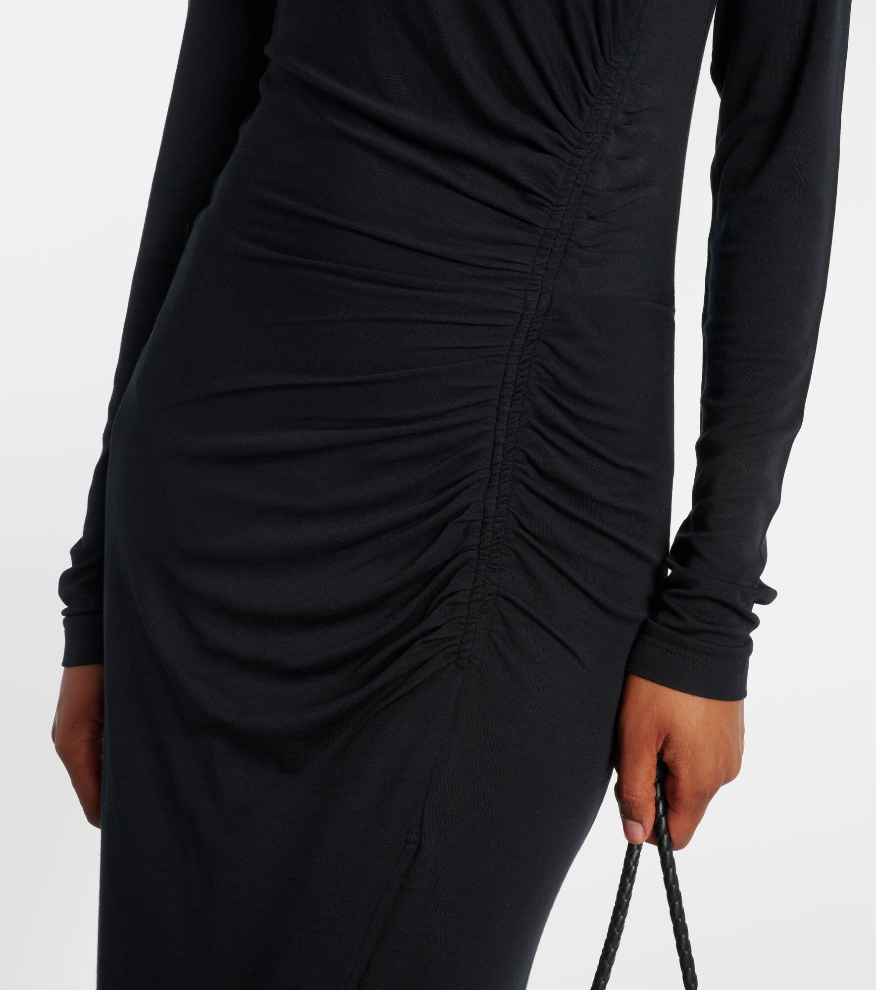 Jelina gathered jersey maxi dress - 5