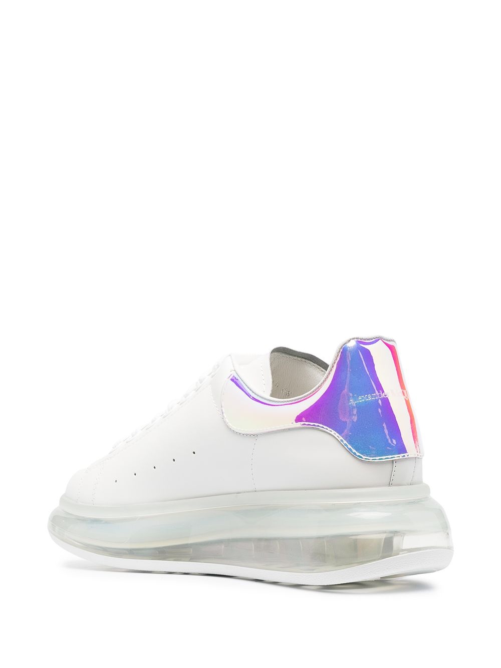 Oversize iridescent leather sneakers - 3