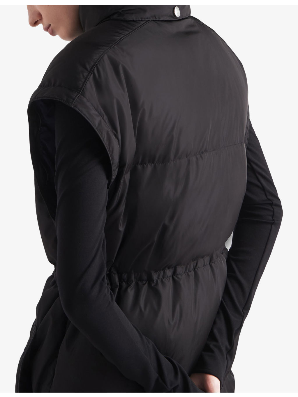 Re Nylon Longline Padded Down Coat - 5