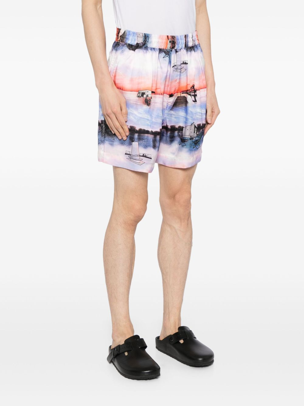 holiday print shorts - 3
