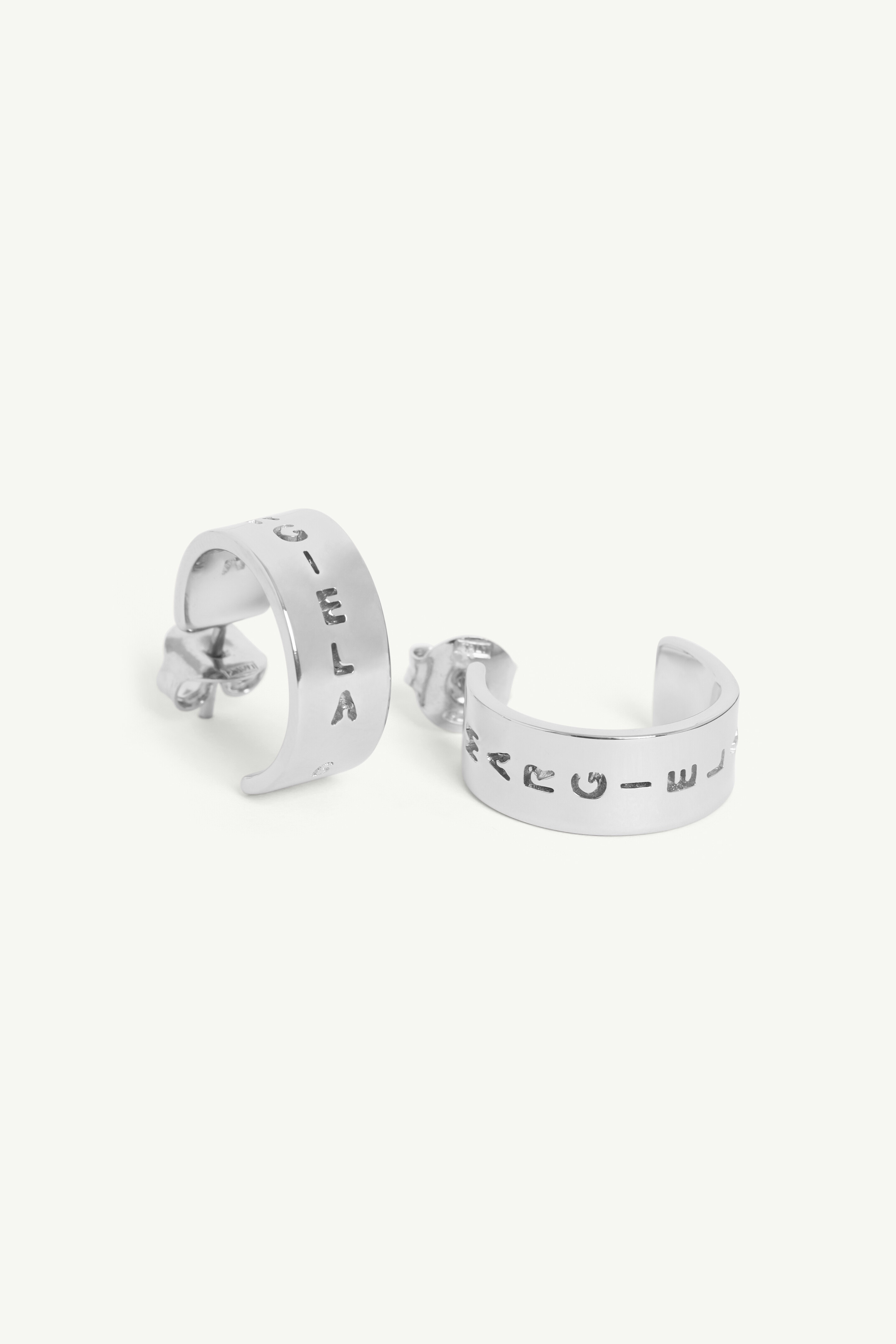 Logo cut-out earrings - 4