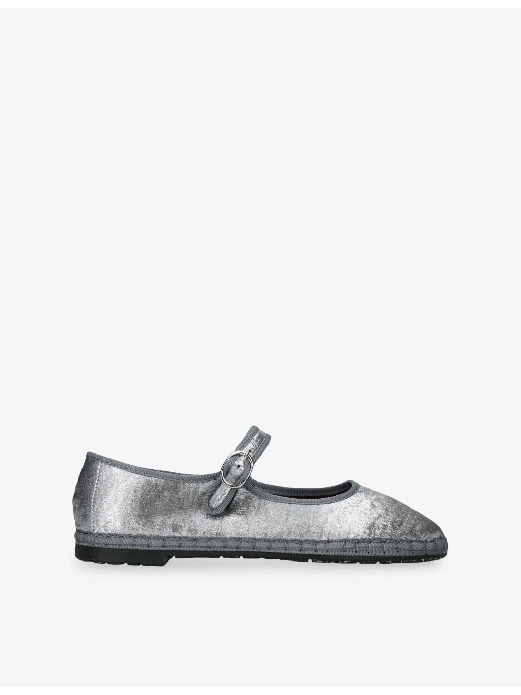 Lavinia Velvet Mary-Jane Flats - 1