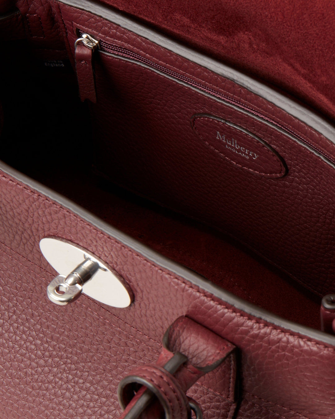Bayswater Satchel Black Cherry Heavy Grain - 4