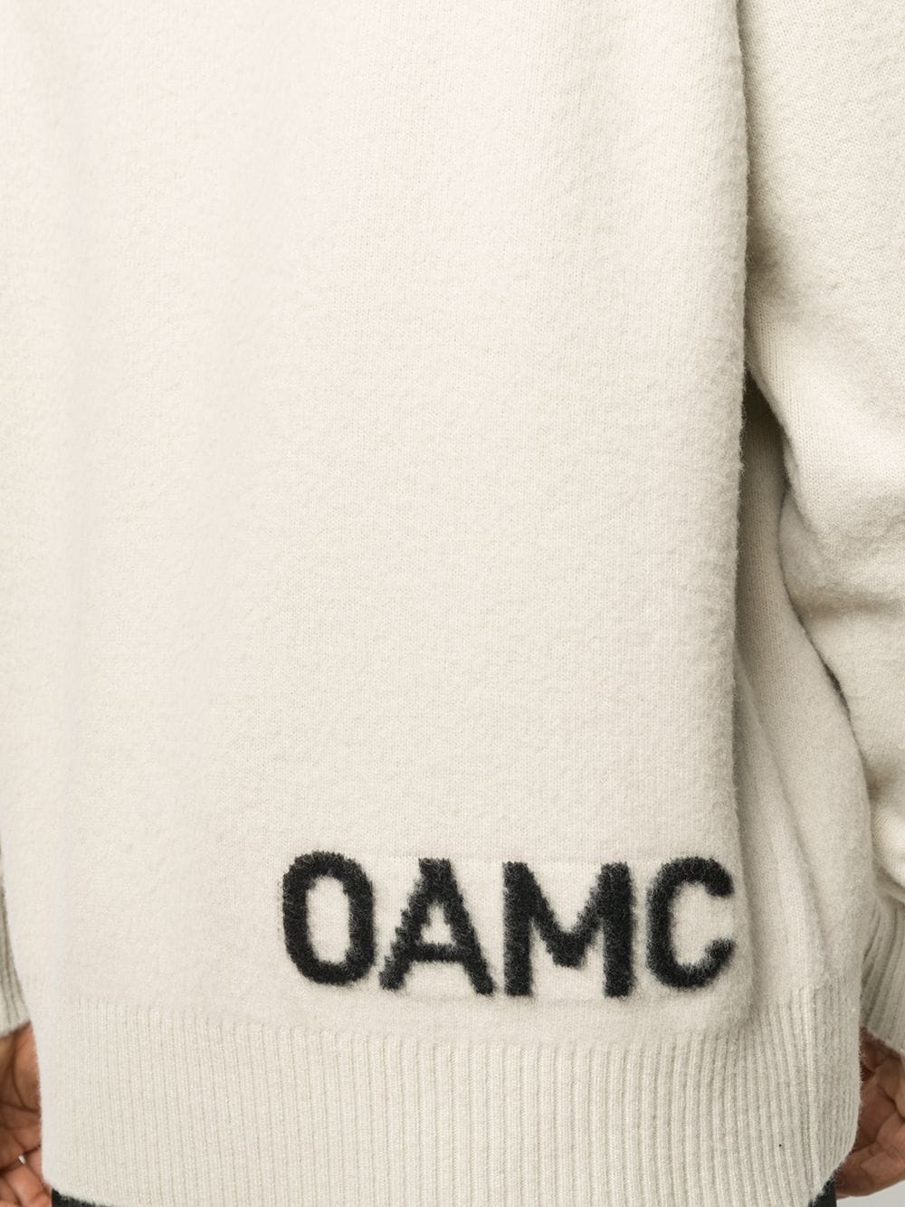 mock-neck logo sweatshirt  - 5