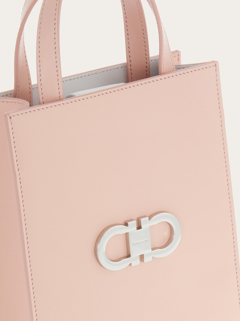Double Gancini mini tote bag 6