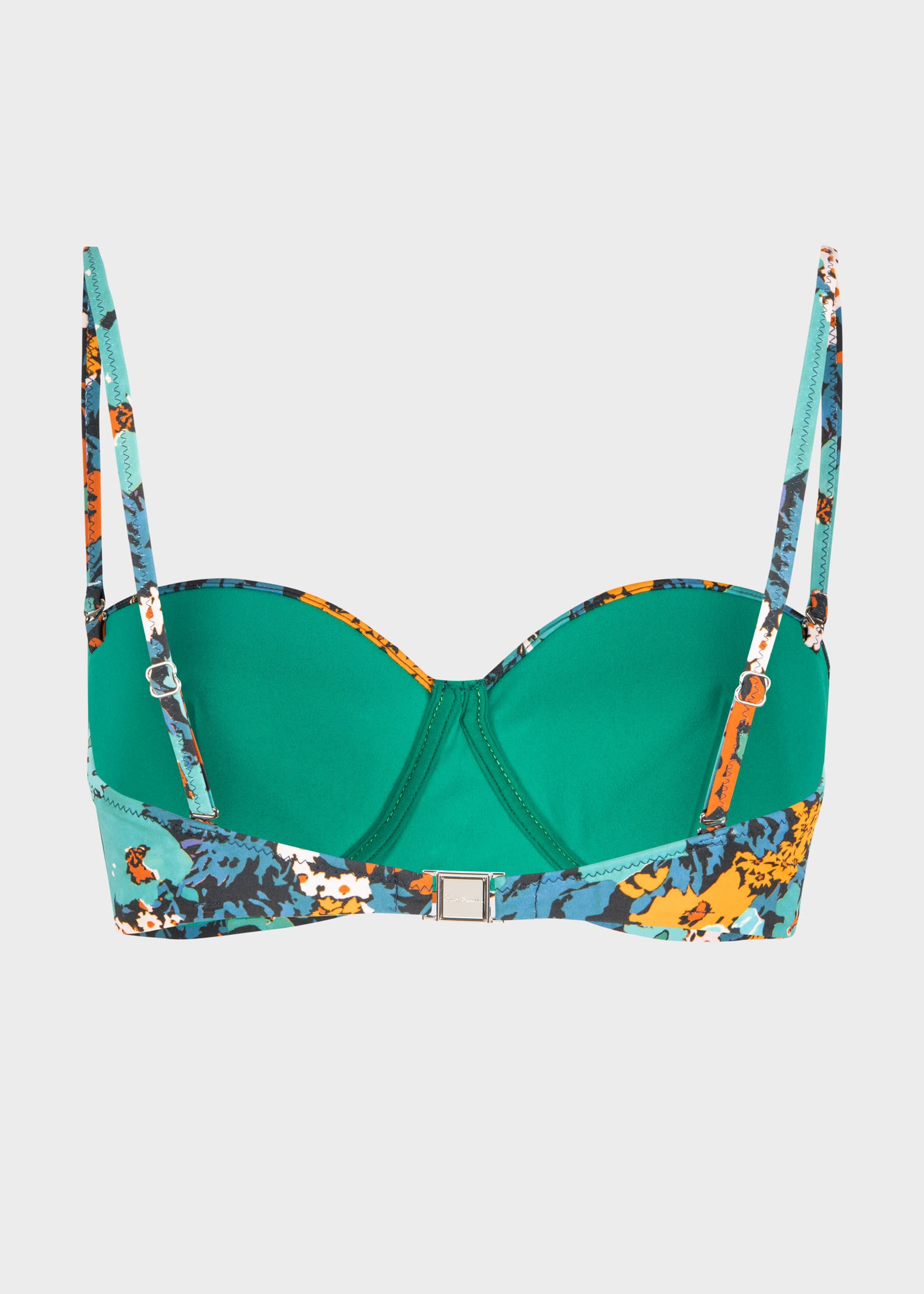 Tropical Floral' Bandeau Bikini Top - 3