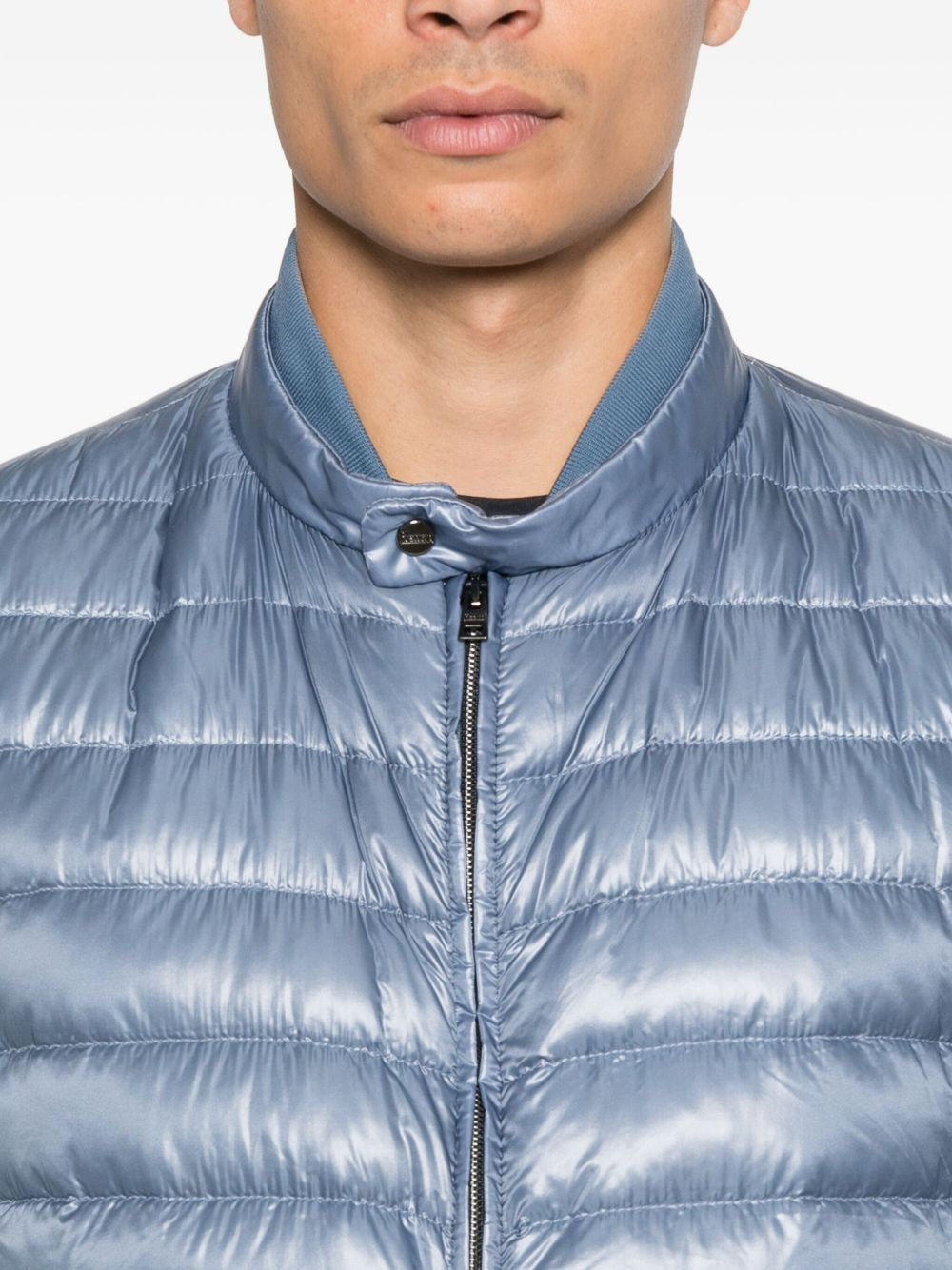 quilted zip-front jacket - 5