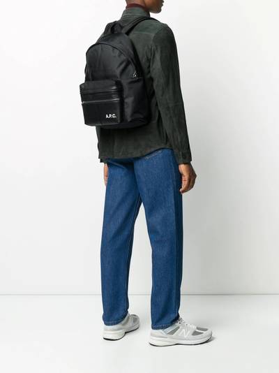 A.P.C. Camden logo-print backpack outlook