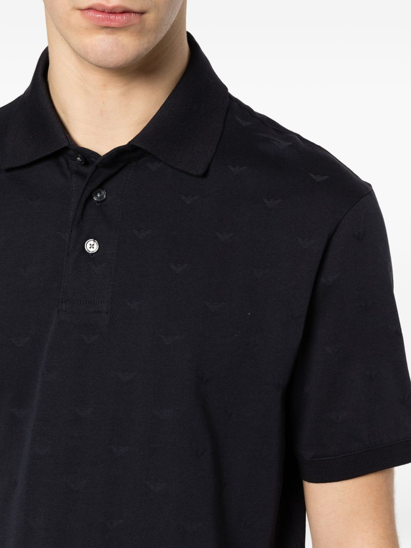 monogram-pattern polo shirt 5