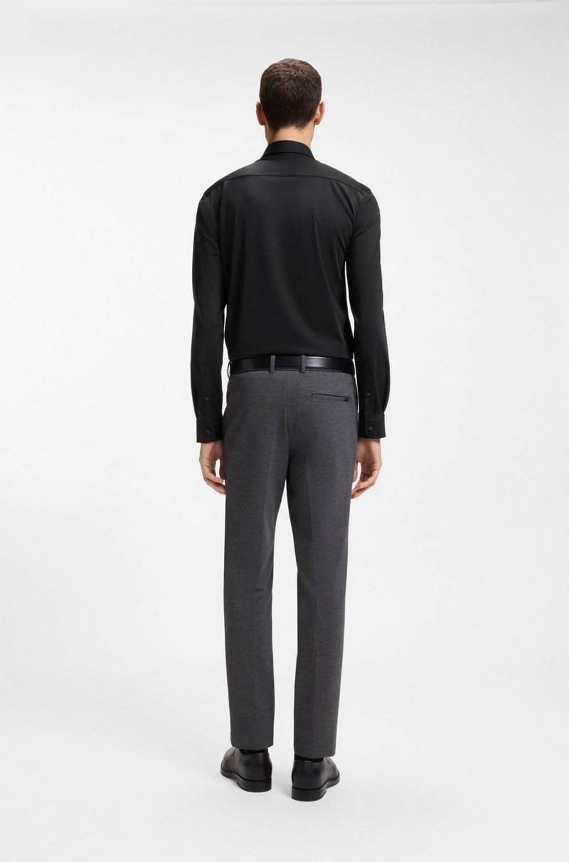 PERFORMANCE-STRETCH SLIM-FIT SHIRT IN STRUCTURED JERSEY 2