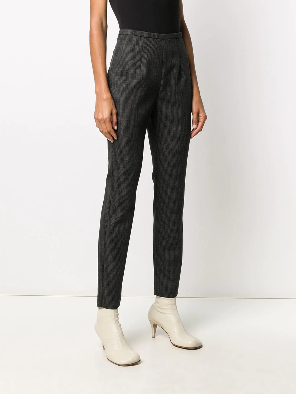 cropped straight leg trousers - 3